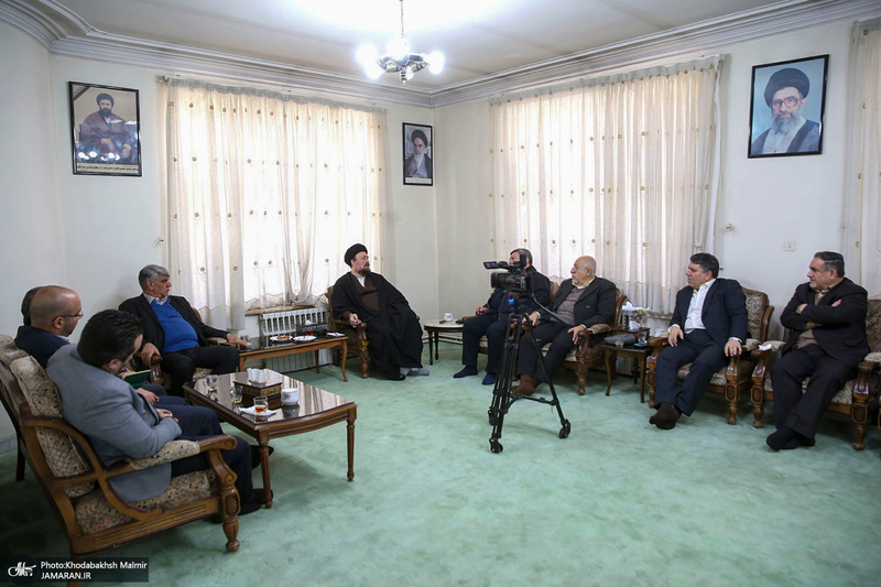 دیدار اعضای شورای مرکزی حزب اعتماد ملی با سید حسن خمینی