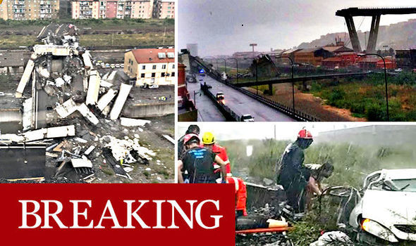 دهها کشته در حادثه فروریختن پلی در ایتالیا+ تصاویر