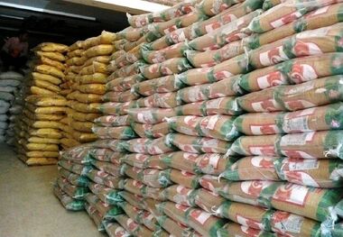 ۲۰ تن برنج احتکارشده در دیلم بوشهر کشف شد