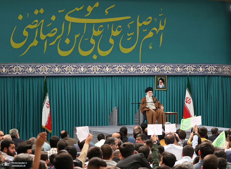 دیدار جمعی از خانواده‌های اعضای سپاه پاسدران با رهبر معظم انقلاب