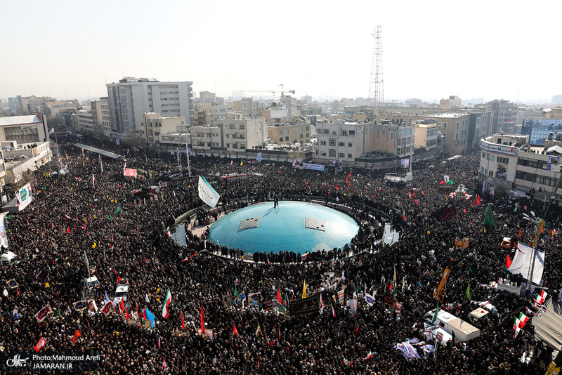 حضور میلیون ها تهرانی در تشییع پیکر مطهر سردار قاسم سلیمانی - 3