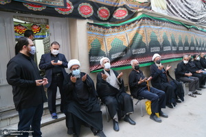 مراسم عزای روز عاشورا در بیت آیت الله العظمی فاضل لنکرانی(ره)