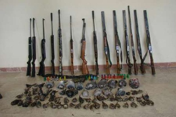 10 قبضه اسلحه شکاری در پارس آباد کشف شد