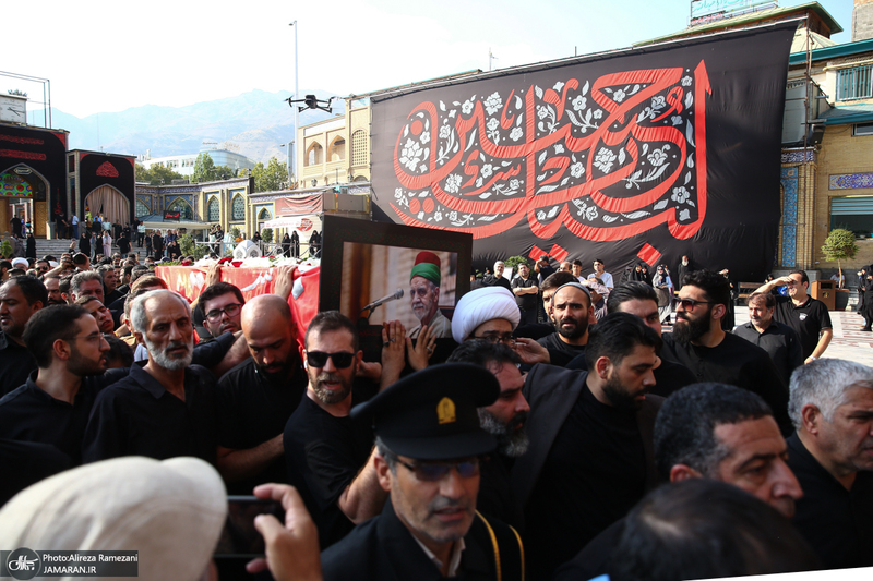 مراسم تشییع پیکر پیر غلام اهل بیت (س) حاج حسین عرب