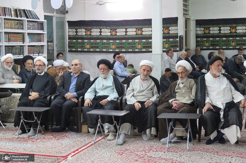 مراسم عزاداري ایام فاطمیه در دفتر آیت الله العظمی صانعی (ره)