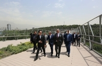 محمد وسام المرتضی، وزیر فرهنگ لبنان از منطقه فرهنگی و گردشگری عباس آباد دیدن کرد (9)