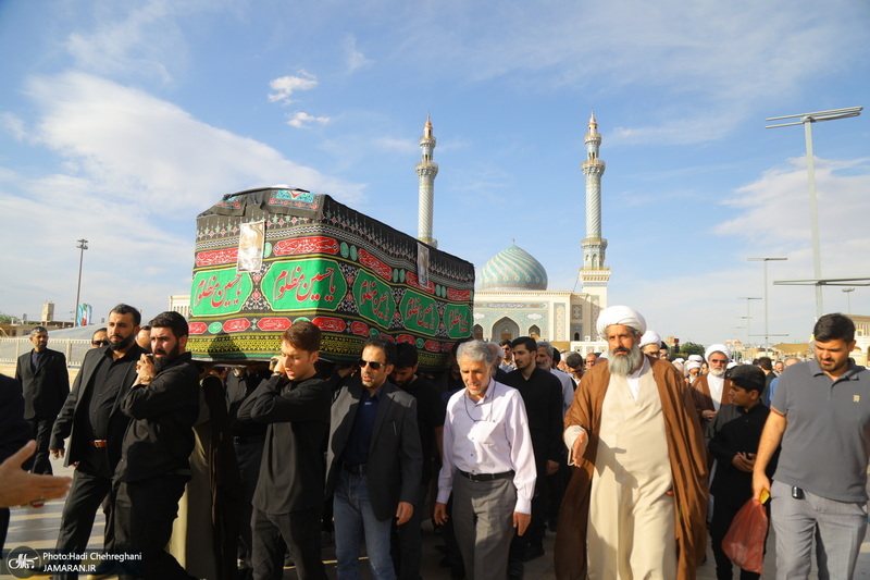 مراسم تشییع و خاکسپاری آیت الله نورالله شاه آبادی(ره) در قم