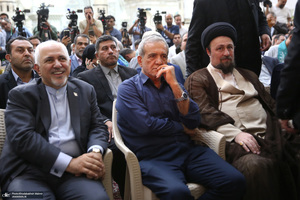 تقدیر از حضور مردم با حضور رئیس جمهور منتخب مسعود پزشکیان