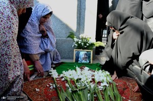 مراسم تشییع و خاکسپاری پیکر اشرف بروجردی