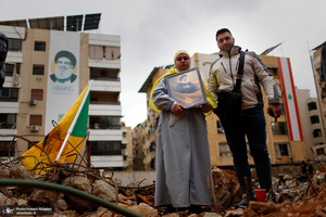 تصاویر اختصاصی جماران از حال و هوای بیروت یک روز مانده به تشییع شهید سید حسن نصرالله (ره)