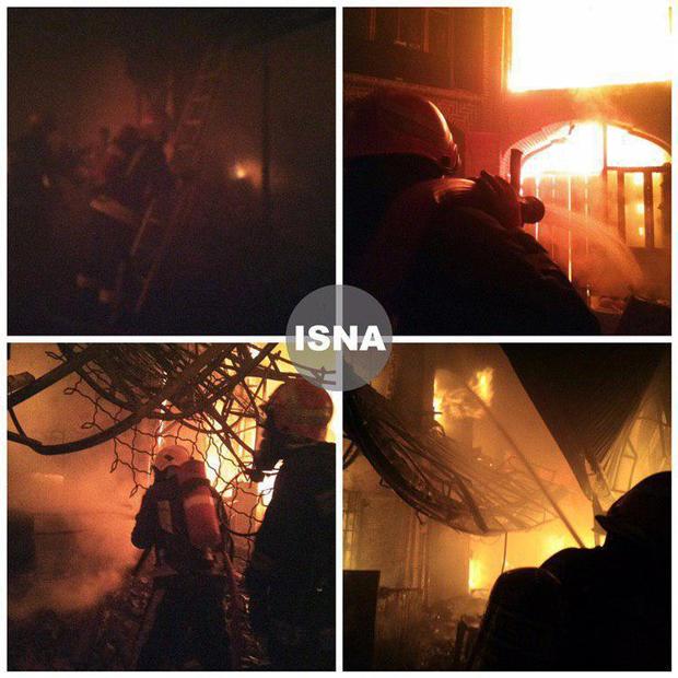 آتش سوزی در بازار تبریز  + تصاویر و فیلم