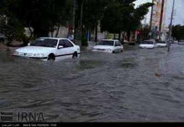 بارش 182 میلی متر باران در مدت چند ساعت در آبدان بوشهر