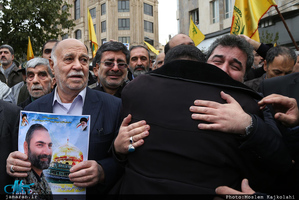 مراسم وداع و تشییع پیکر شهید مدافع حرم حمیدرضا ضیائی