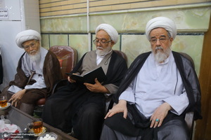 مراسم ختم مادر همسر آیت الله محمدجواد فاضل لنکرانی