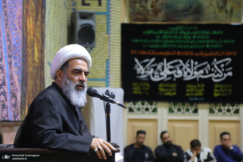 احیای شب بیست و یکم ماه رمضان در تکیه حاج سید حسن قم