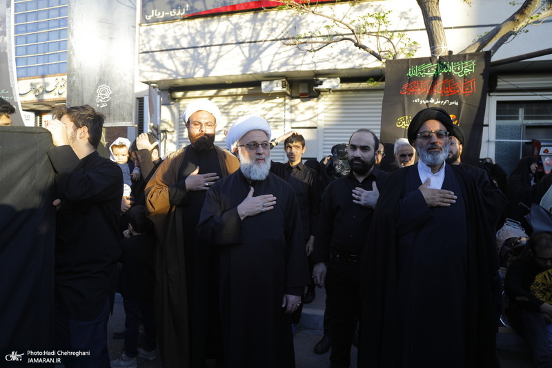 دسته عزاداری شهادت حضرت علی (ع) با حضور آیت‌الله العظمی وحید خراسانی