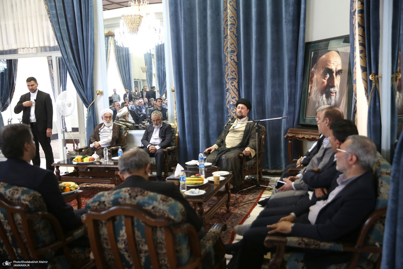 دیدار استاندار تهران و مدیران استان با سید حسن خمینی