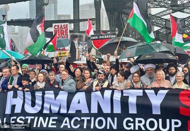 تظاهرات ضد اسرائیلی در استرالیا + عکس ها