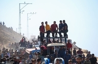 سیل بازگشت فلسطینیان به خانه‌هایشان در غزه (1)