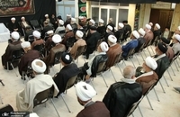 مراسم عزاداری سید و سالار شهیدان در دفتر آیت‌الله العظمی نوری همدانی (8)