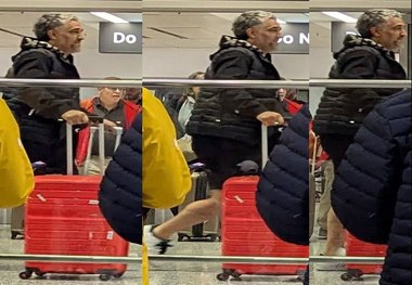 اولین فیلم از پژمان جمشیدی در فرودگاه کانادا