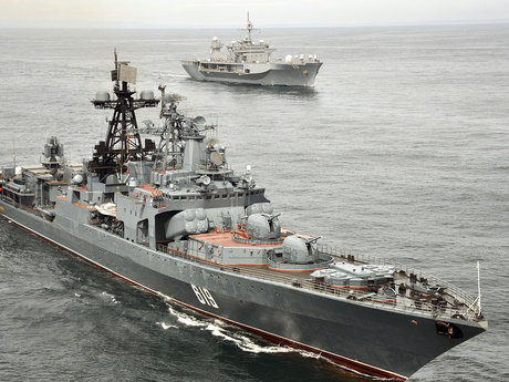 آماده باش ناوگان دریای خزر ارتش روسیه