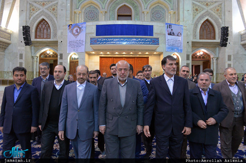 تجدید میثاق وزیر، معاونان وزارت نیرو با آرمان‌های امام خمینی(س) 