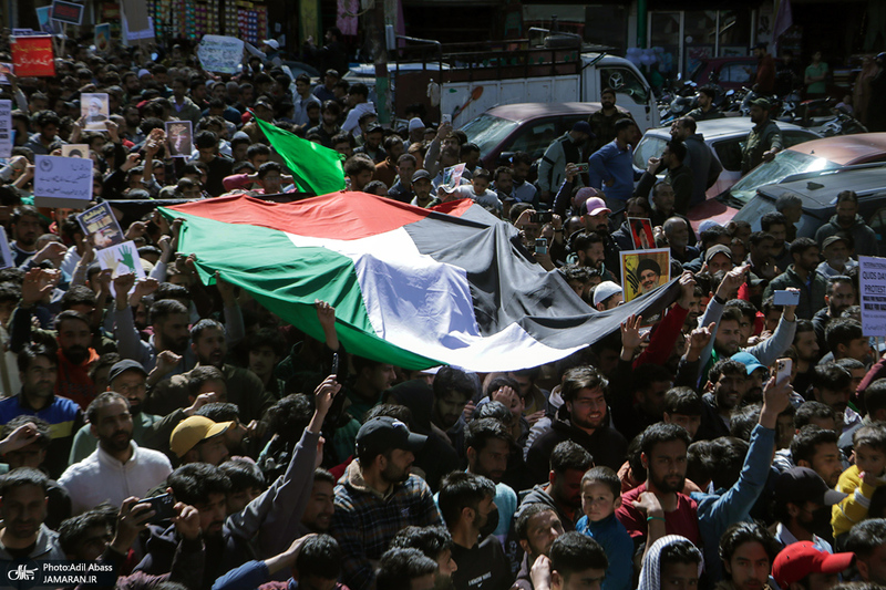 تصاویر اختصاصی جماران از راهپیمایی روز جهانی قدس در کشمیر