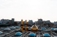 تصاویر هوایی از بین‌الحرمین کربلا در آستانه اربعین (7)