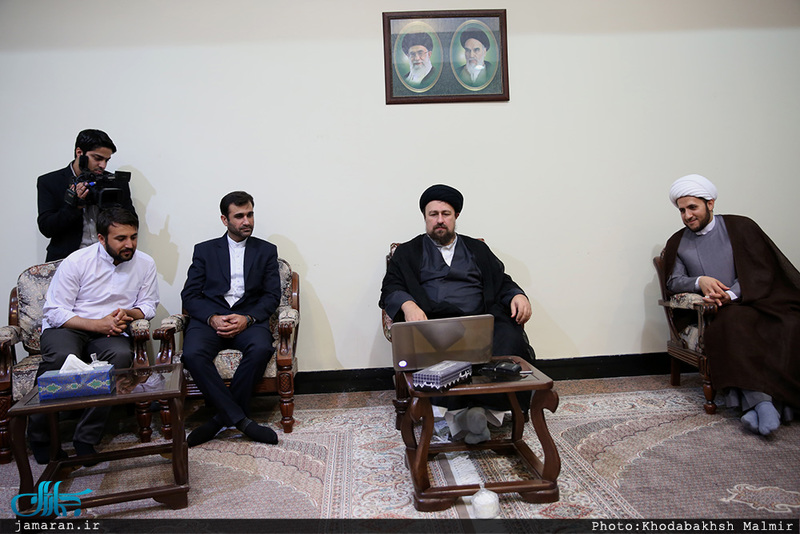 دیدار جمعی از جوانان ترکیه ای اتحادیه جهانی تقریب نهاد جوانان با سید حسن خمینی 