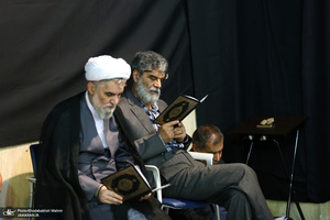 مراسم چهلمین روز مرحوم آیت الله صانعی در حسینیه جماران