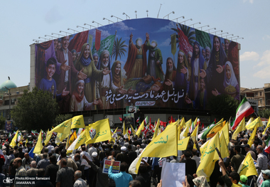 راهپیمایی محکومیت جنایات وحشیانه رژیم صهیونیستی و شهادت جمعی از فرماندهان و دانشمندان ایران