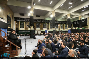 آخرین شب مراسم عزاداری حضرت اباعبدالله الحسین(ع) با حضور رهبر معظم انقلاب