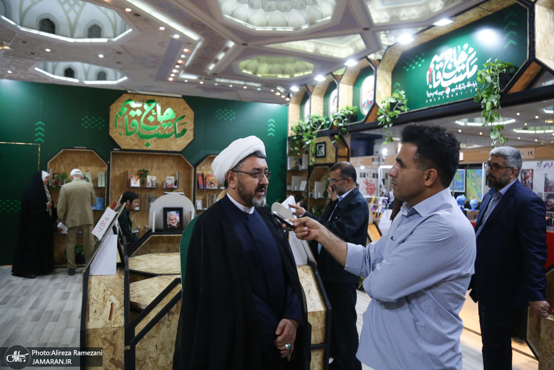 حضور حجت الاسلام و المسلمین علی کمساری در سی و ششمین نمایشگاه کتاب تهران