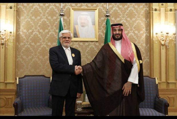 عارف با محمد بن سلمان دیدار کرد