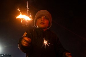 نورافشانی به مناسبت  میلاد حضرت علی (ع) در کشمیر ھند