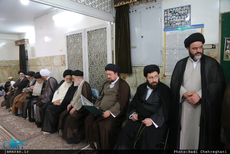  مراسم خاکسپاری پیکر مرحوم حاج سید علی صدر در قم