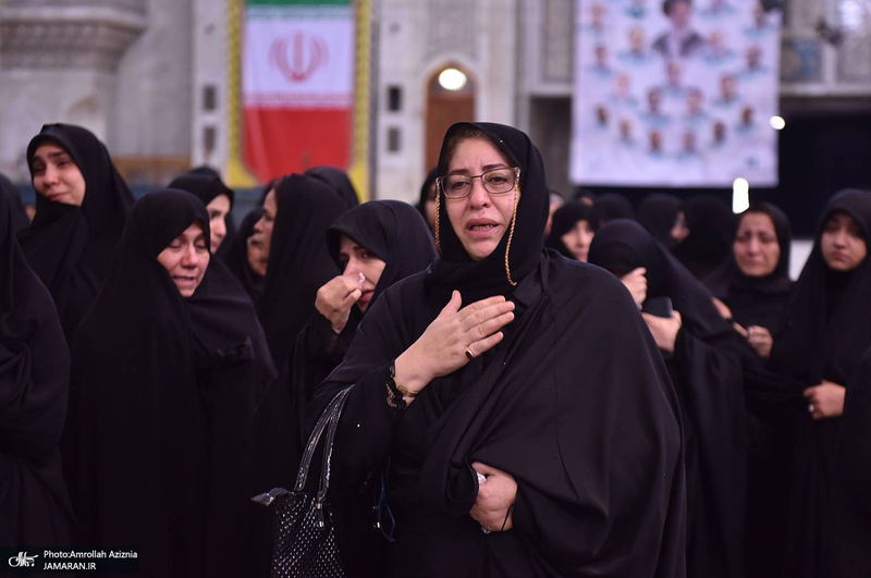مراسم تشییع و تدفین همسر آیت الله موسوی بجنوردی (ره) -1