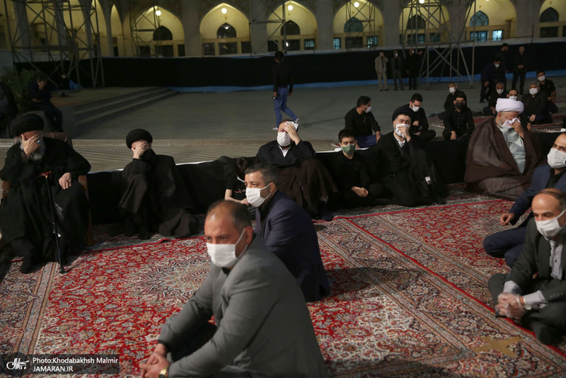 مراسم عزاداری شب عاشورای حسینی(ع) در حرم مطهر امام خمینی(س)