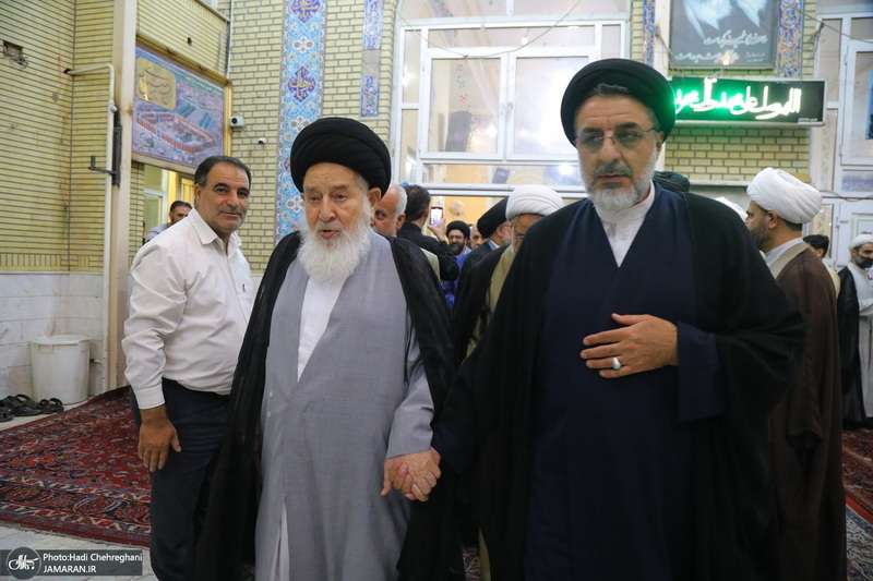 مراسم ترحیم آیت الله العظمی محفوظی (ره) در مسجد رفعت قم