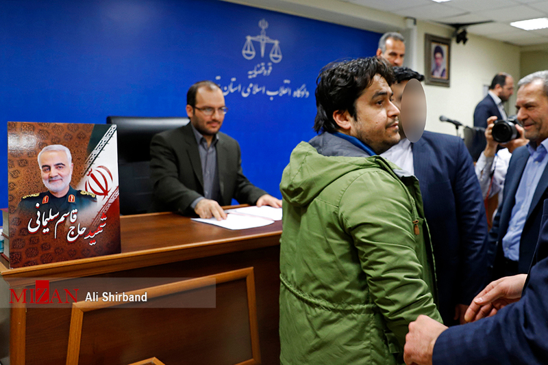 نخستین جلسه دادگاه رسیدگی به پرونده روح الله زم + تصاویر 