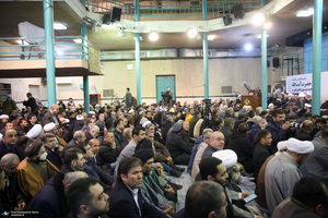 مراسم سالگرد رحلت آیت‌الله سید محمد موسوی بجنوردی در حسینیه جماران  -1