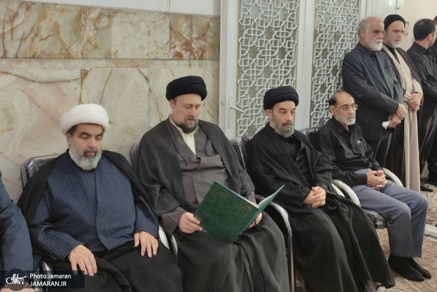 مراسم تشییع همسر مرحوم آیت الله سید حسن طاهری خرم آبادی برگزار شد 