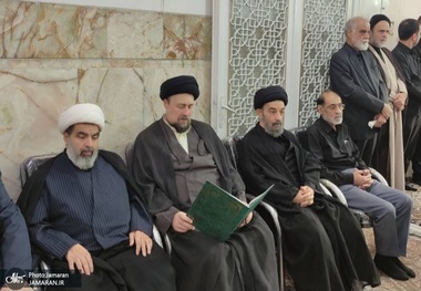 مراسم تشییع همسر مرحوم آیت الله سید حسن طاهری خرم آبادی برگزار شد 