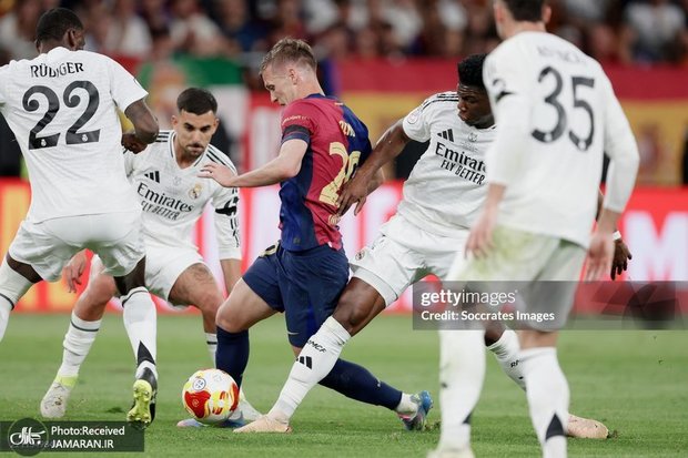 الکلاسیکو| ویدیوی لحظه ای که قلب رئالی ها با تیر دروازه لرزید 