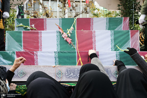 مراسم تشییع 200 شهید گمنام دفاع مقدس در تهران -1