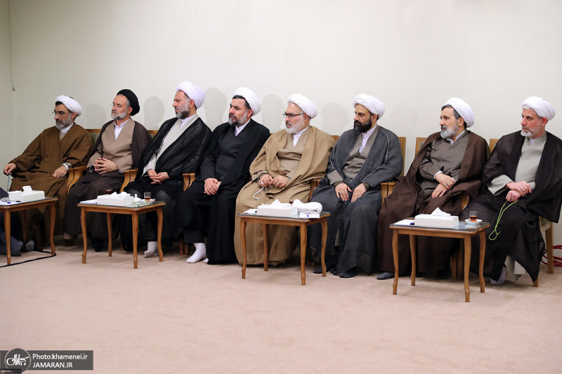 دیدار مسئولان دفتر تبلیغات اسلامی حوزه علمیه قم با رهبر معظم انقلاب اسلامی