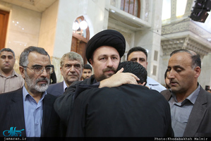 مراسم تشییع پیکر مطهر شهید حمله تروریستی اخیر مازیار سبزعلی در حرم مطهر امام خمینی(س)