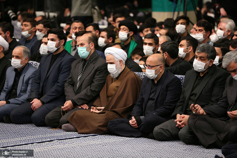 آخرین شب مراسم عزاداری حضرت فاطمه‌زهرا (س) در حسینیه امام خمینی