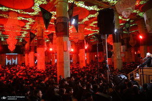 مراسم عزاداری شهادت حضرت فاطمه زهرا (س) در مسجد اعظم قم‎